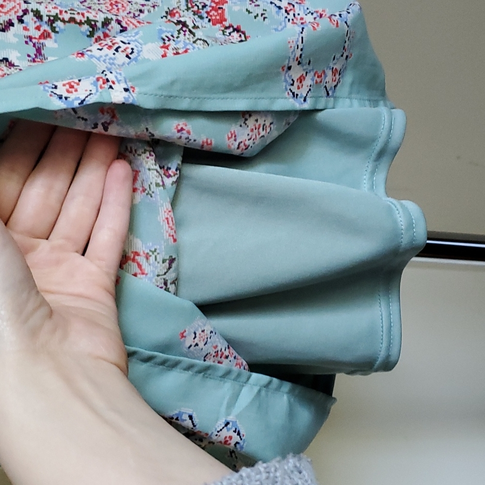 Robin's Egg Blue Floral Strappy Backless Sun Dress - Picture 9 of 14
